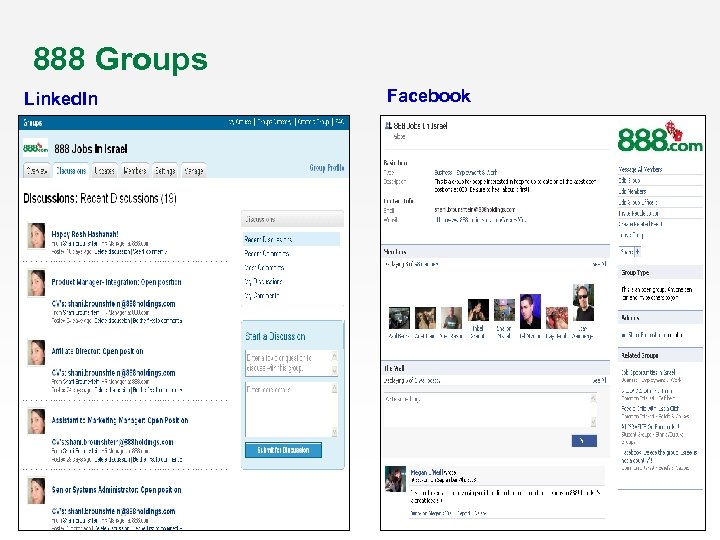 888 Groups Linked. In Facebook 