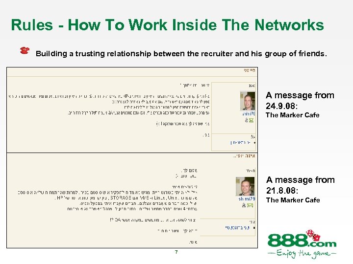 Rules - How To Work Inside The Networks Building a trusting relationship between the