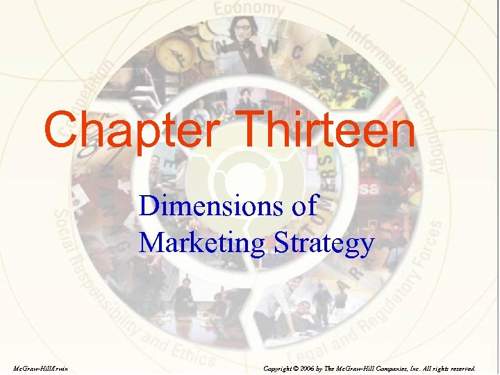 Chapter Thirteen Dimensions of Marketing Strategy Mc. Graw-Hill/Irwin Copyright © 2006 by The Mc.