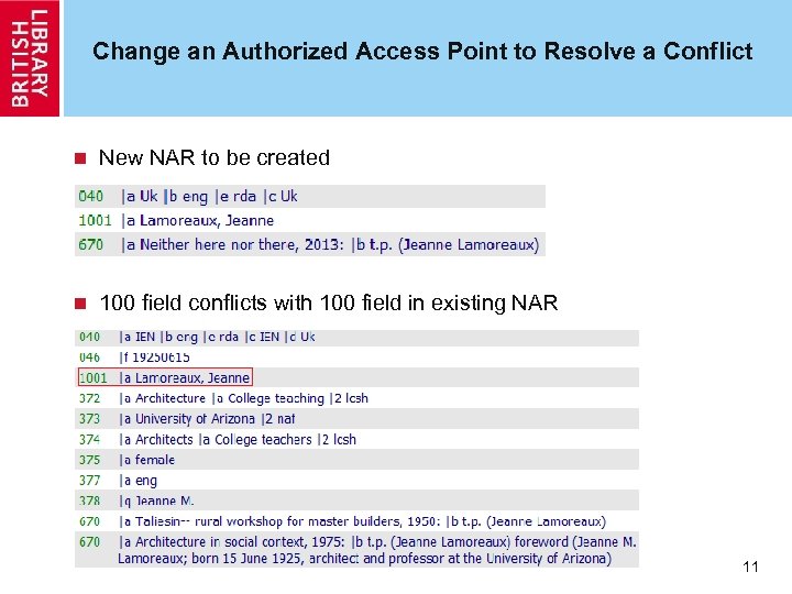 Change an Authorized Access Point to Resolve a Conflict n New NAR to be