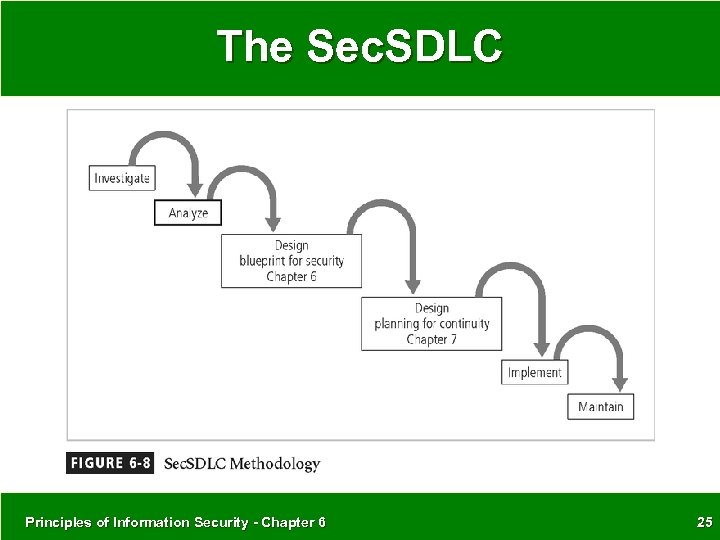 The Sec. SDLC Principles of Information Security - Chapter 6 25 