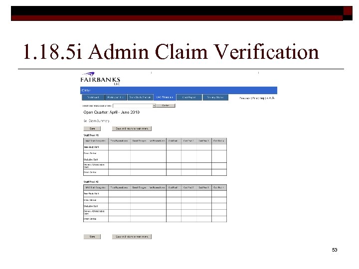 1. 18. 5 i Admin Claim Verification 53 
