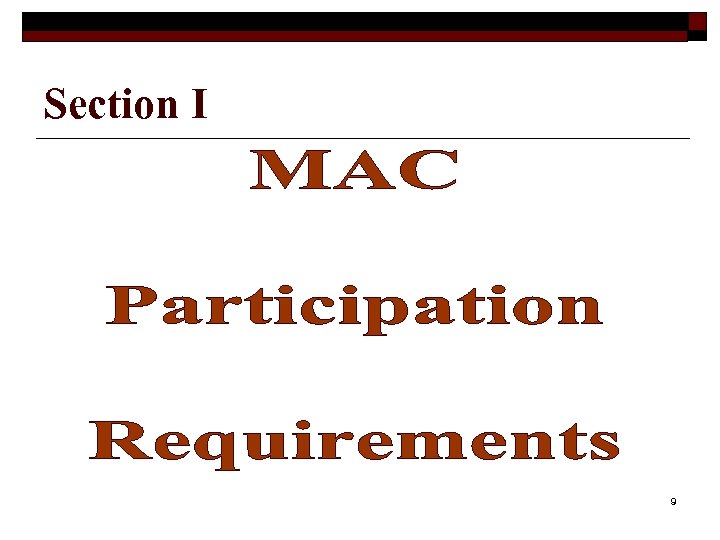 Section I 9 