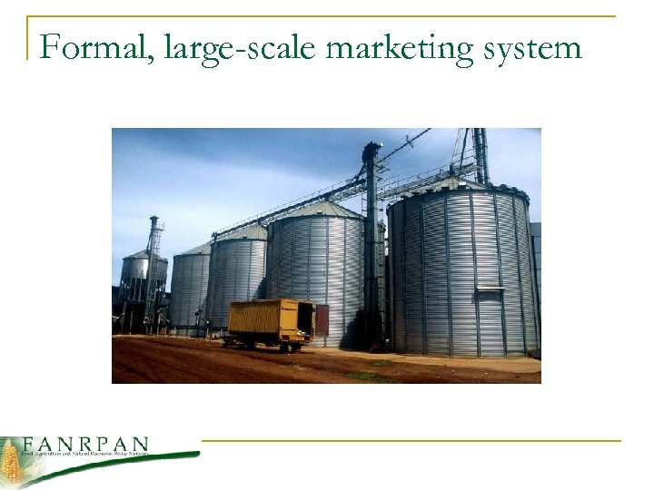 Formal, large-scale marketing system 