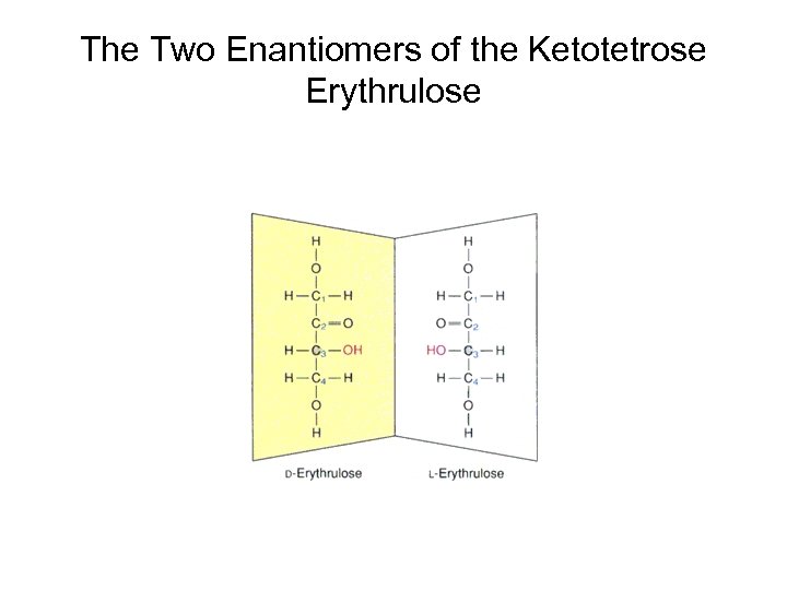 The Two Enantiomers of the Ketotetrose Erythrulose 