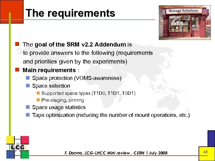 The requirements The goal of the SRM v 2. 2 Addendum is to provide