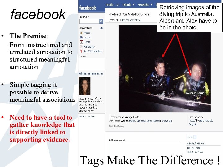 facebook Retrieving images of the diving trip to Australia. Albert and Alex have to