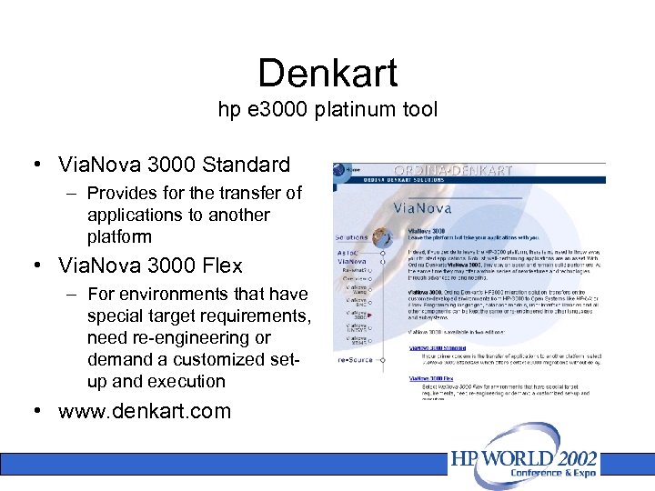 Denkart hp e 3000 platinum tool • Via. Nova 3000 Standard – Provides for