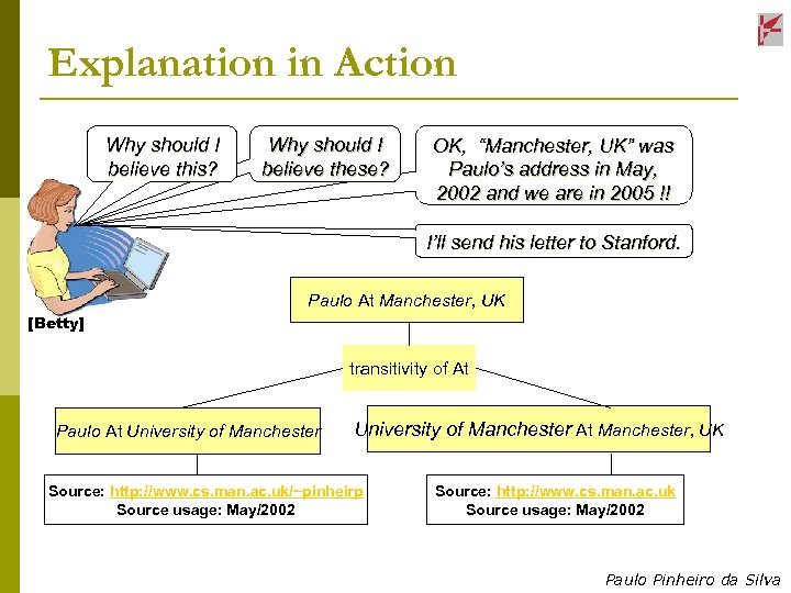Explanation in Action Why should I believe this? Why should I believe these? OK,