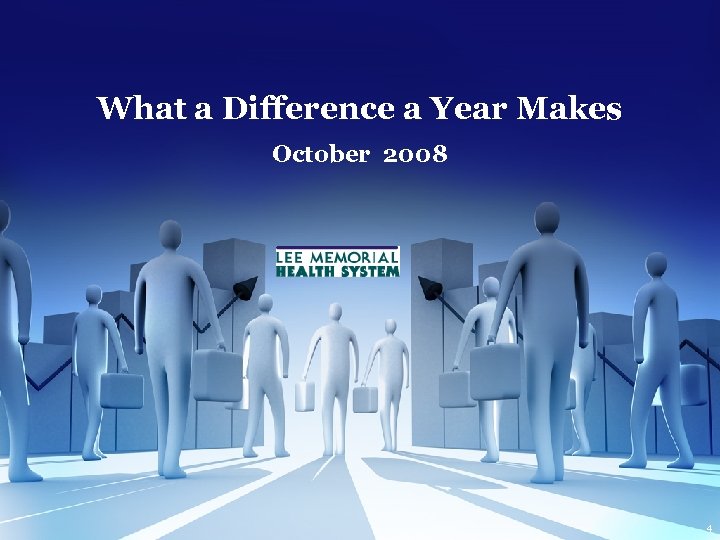 What a Difference a Year Makes October 2008 4 