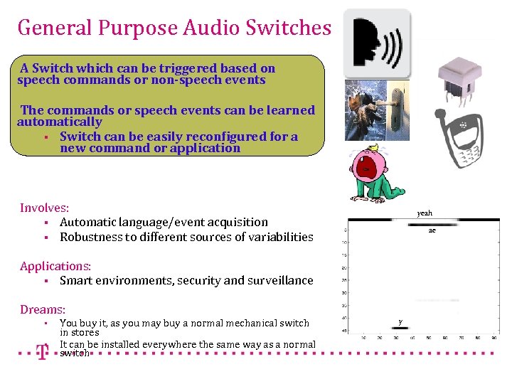 General Purpose Audio Switches A Switch which can be triggered based on speech commands