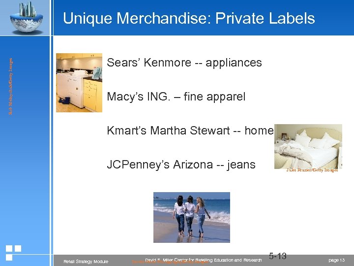 Rob Melnychuk/Getty Images Unique Merchandise: Private Labels Sears’ Kenmore -- appliances Macy’s ING. –