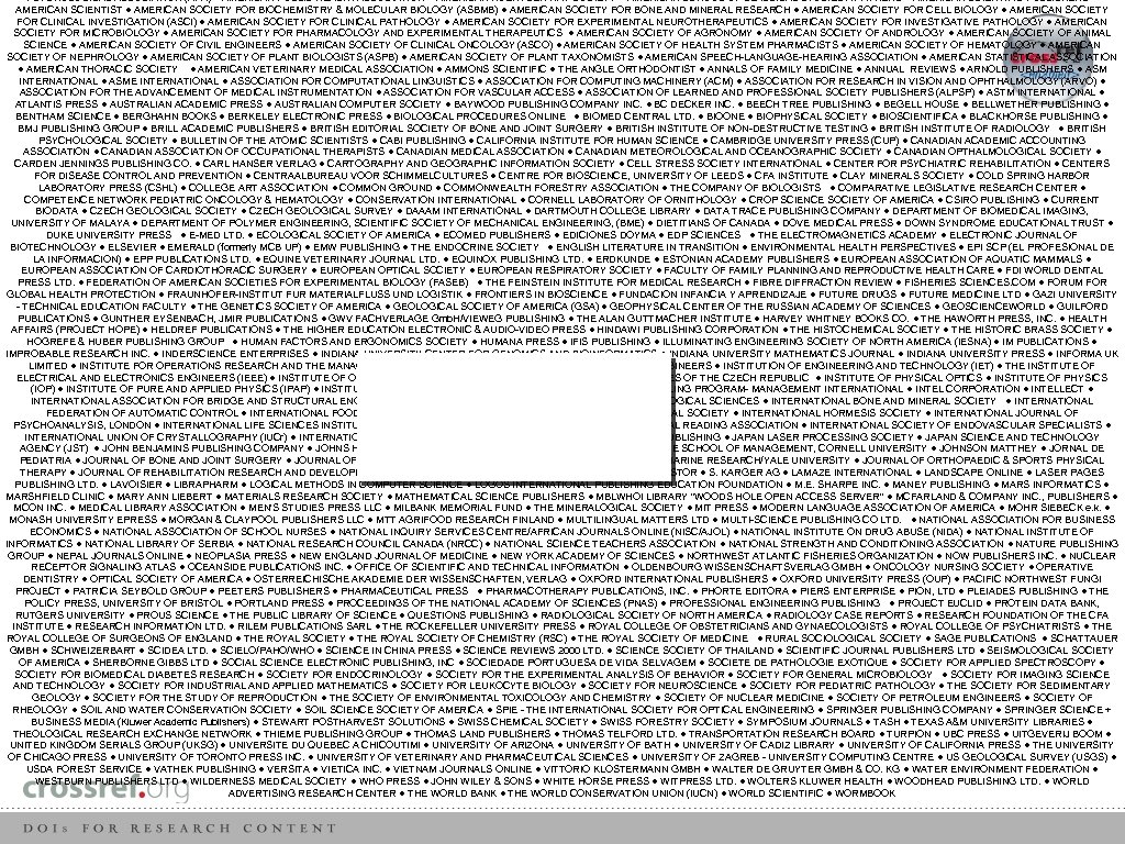 PSYCHOLOGICAL ASSOCIATION (APA) ● AMERICAN PUBLIC HEALTH ASSOCIATION ● AMERICAN ROENTGEN RAY SOCIETY ●