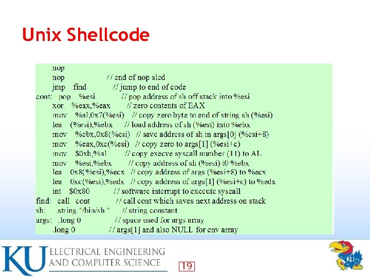 Unix Shellcode 19 