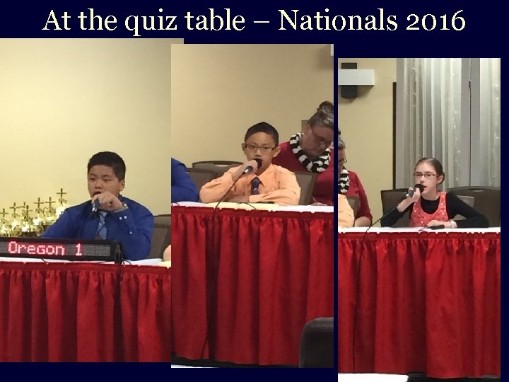At the quiz table – Nationals 2016 26 