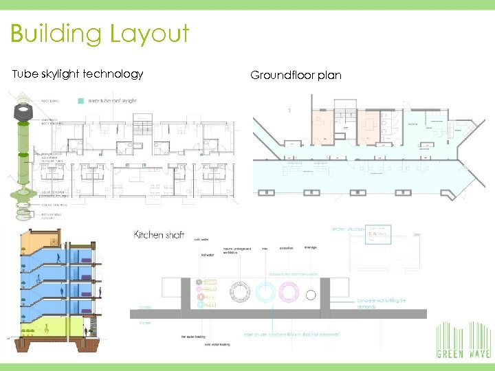 Building Layout Tube skylight technology 8 19/03/2018 Groundfloor plan University of Corte - Student