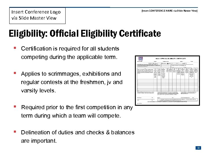 Insert Conference Logo via Slide Master View [Insert CONFERENCE NAME via Slide Master View]
