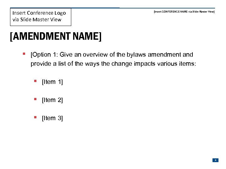 Insert Conference Logo via Slide Master View [Insert CONFERENCE NAME via Slide Master View]