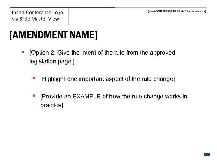 Insert Conference Logo via Slide Master View [Insert CONFERENCE NAME via Slide Master View]