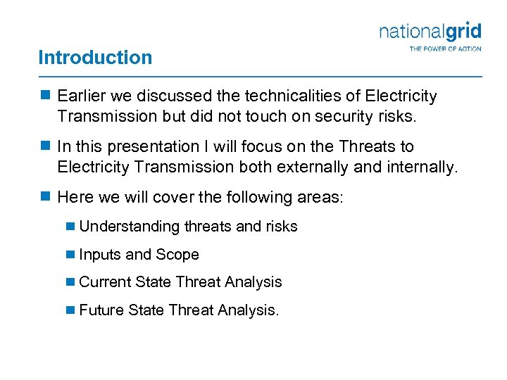 Introduction ¾ Earlier we discussed the technicalities of Electricity Transmission but did not touch
