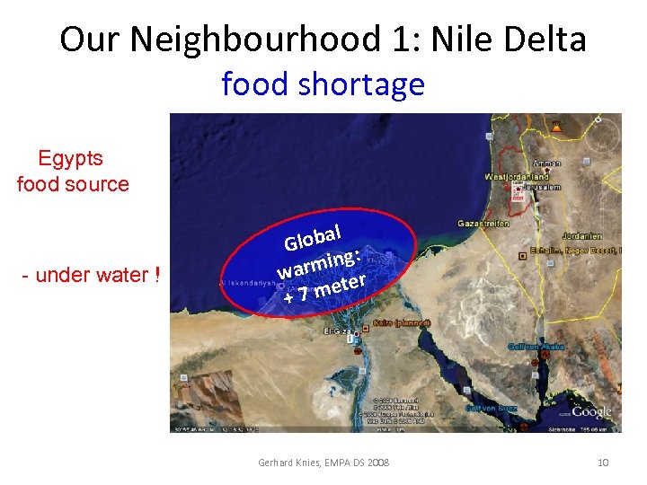 Our Neighbourhood 1: Nile Delta food shortage Egypts food source - under water !