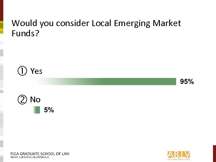 Would you consider Local Emerging Market Funds? Yes No 