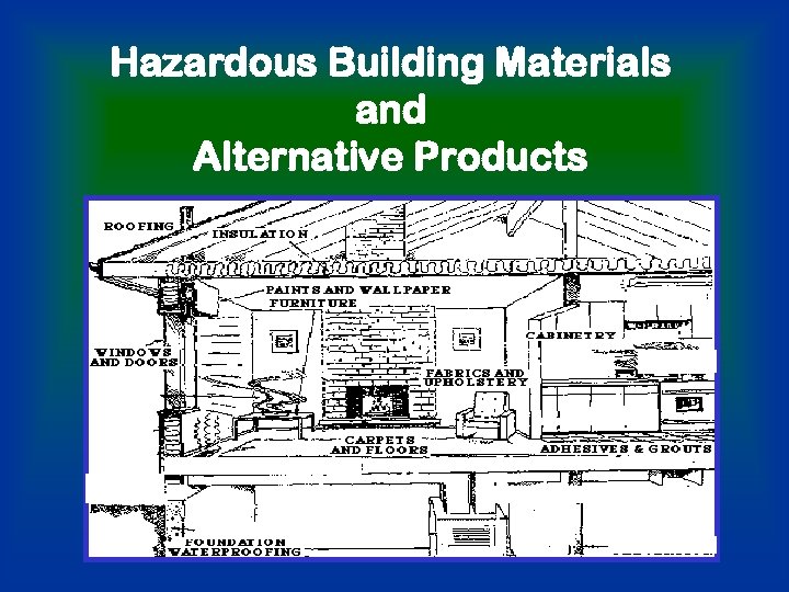 Hazardous Building Materials and Alternative Products 