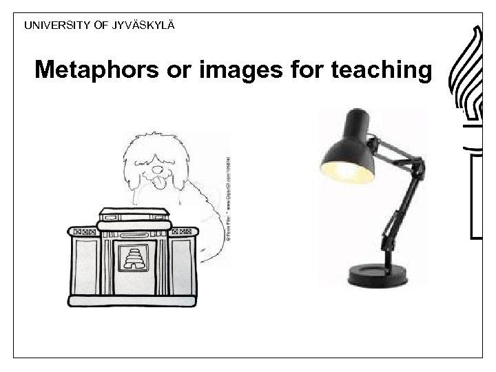 UNIVERSITY OF JYVÄSKYLÄ Metaphors or images for teaching 