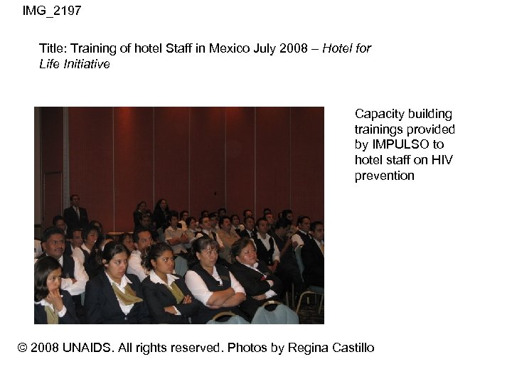 IMG_2197 Title: Training of hotel Staff in Mexico July 2008 – Hotel for Life