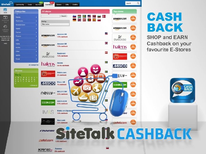 CASH BACK SHOP and EARN Cashback on your favourite E-Stores 