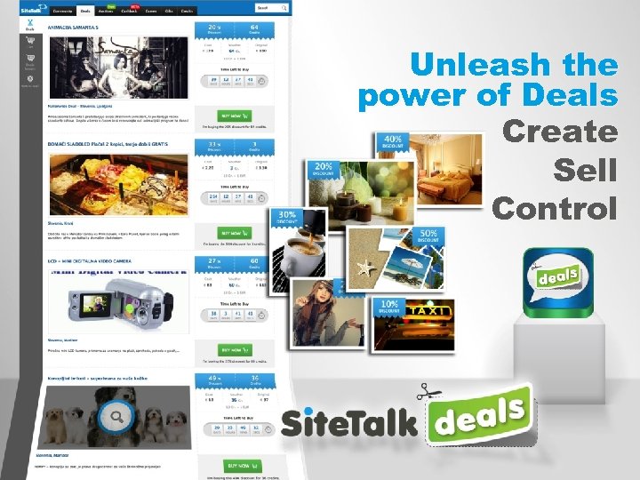 Unleash the power of Deals Create Sell Control 