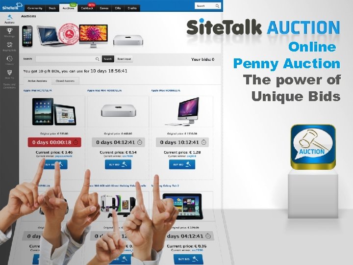Online Penny Auction The power of Unique Bids 