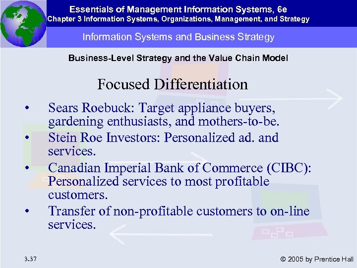 Essentials of Management Information Systems, 6 e Chapter 3 Information Systems, Organizations, Management, and