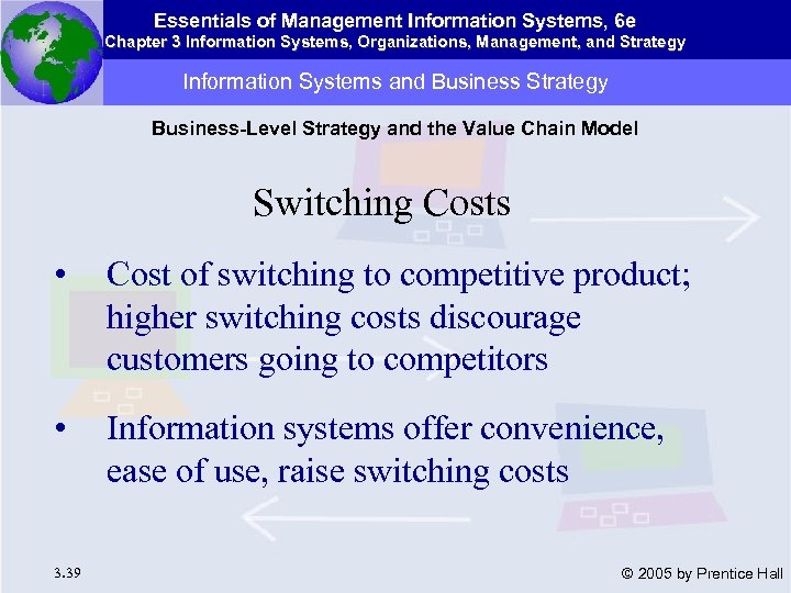 Essentials of Management Information Systems, 6 e Chapter 3 Information Systems, Organizations, Management, and