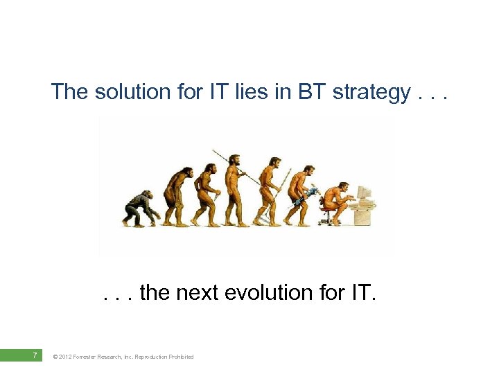 The solution for IT lies in BT strategy. . . the next evolution for