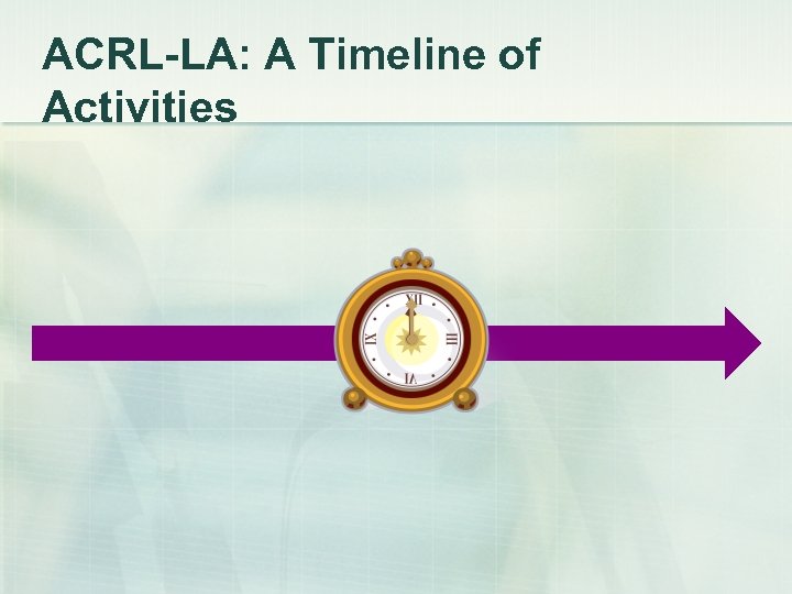 ACRL-LA: A Timeline of Activities 