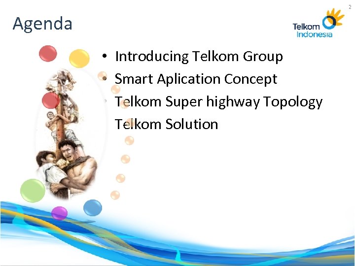 2 Agenda • • Introducing Telkom Group Smart Aplication Concept Telkom Super highway Topology