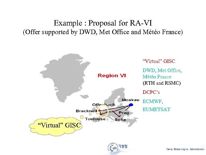 Example : Proposal for RA-VI (Offer supported by DWD, Met Office and Météo France)