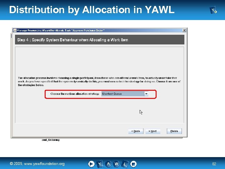 Distribution by Allocation in YAWL real a university for the © 2009, www. yawlfoundation.