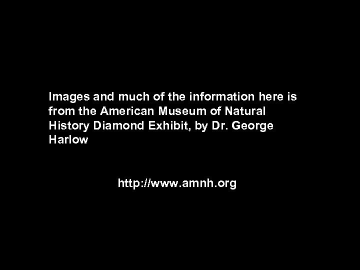 Images and much of the information here is from the American Museum of Natural