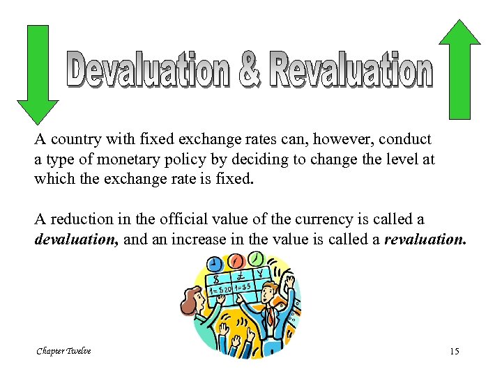 A country with fixed exchange rates can, however, conduct a type of monetary policy