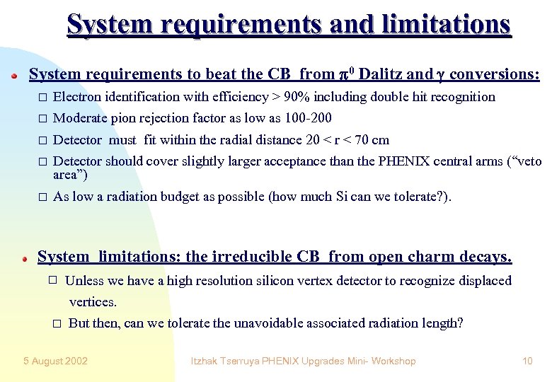 System requirements and limitations System requirements to beat the CB from 0 Dalitz and