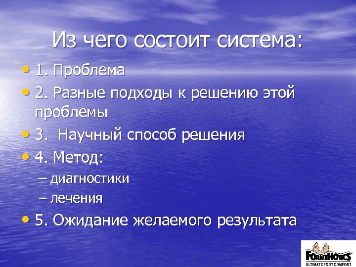 Из чего состоит система: • 1. Проблема • 2. Разные подходы к решению этой