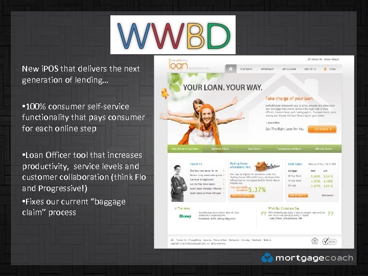 New i. POS that delivers the next generation of lending… • 100% consumer self-service