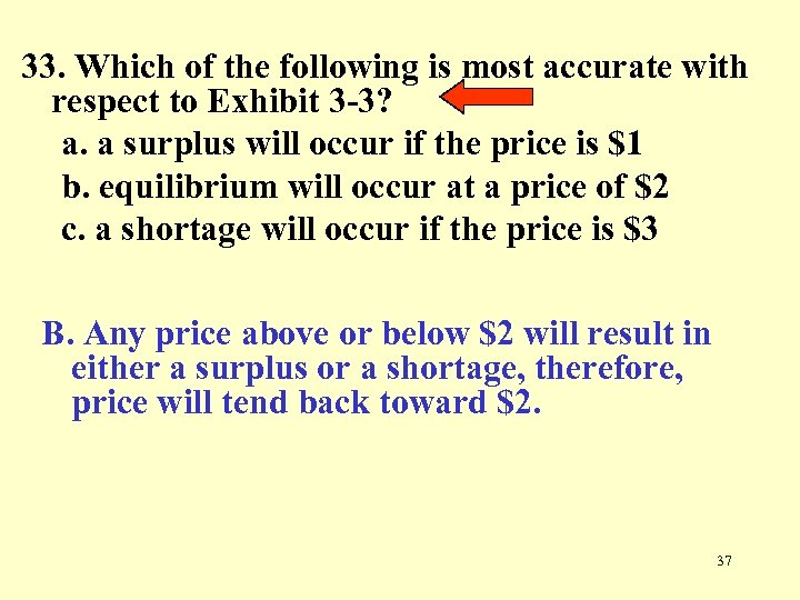 33. Which of the following is most accurate with respect to Exhibit 3 -3?