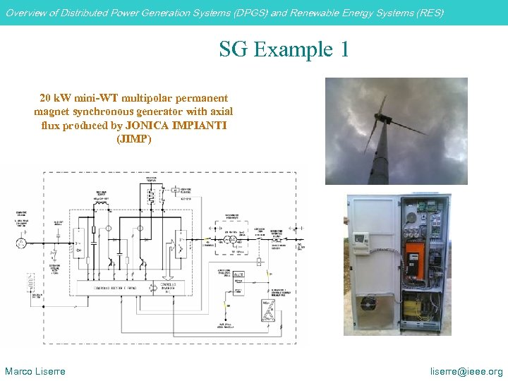 Overview of Distributed Power Generation Systems (DPGS) and Renewable Energy Systems (RES) SG Example