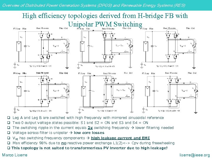 Overview of Distributed Power Generation Systems (DPGS) and Renewable Energy Systems (RES) High efficiency