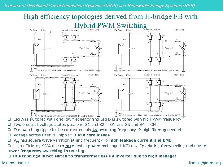 Overview of Distributed Power Generation Systems (DPGS) and Renewable Energy Systems (RES) High efficiency