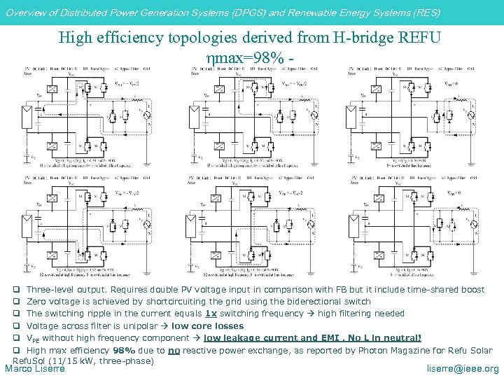 Overview of Distributed Power Generation Systems (DPGS) and Renewable Energy Systems (RES) High efficiency