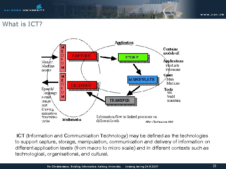 What is ICT? ICT (Information and Communication Technology) may be defined as the technologies